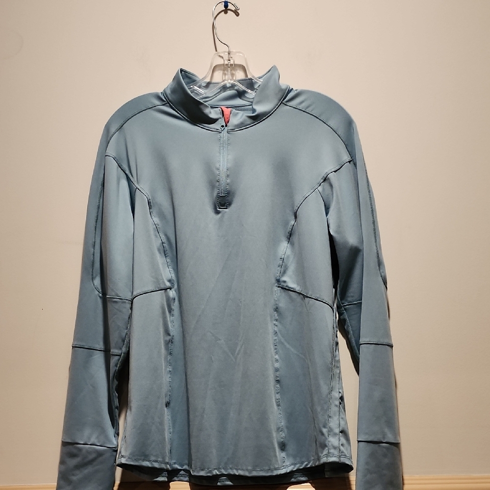 Lucky in Love Blue and Pink Pullover
